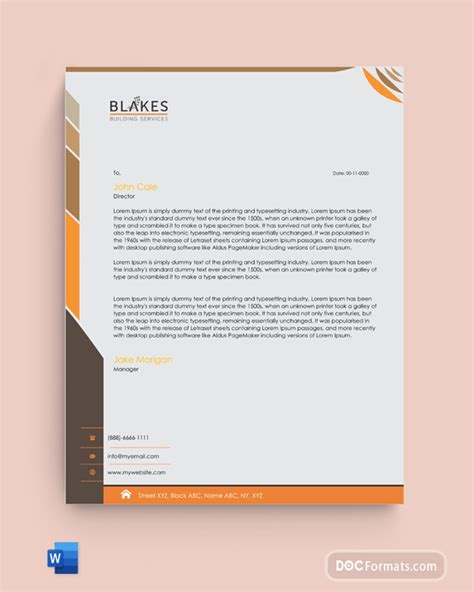 34+ FREE Letterhead Templates (Editable & Printable in Word).
